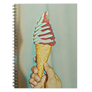 Chocolate ice cream notebook