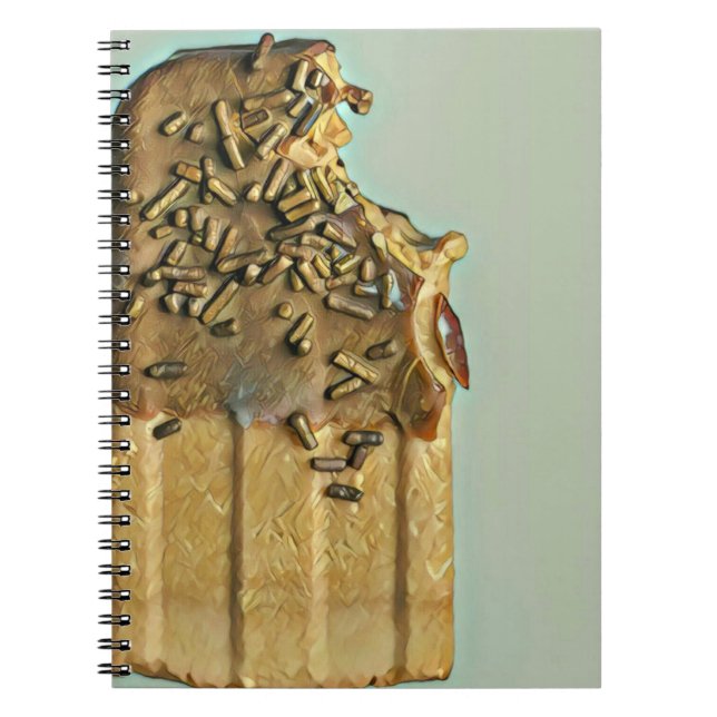 Chocolate ice cream popsicle notebook (Front)