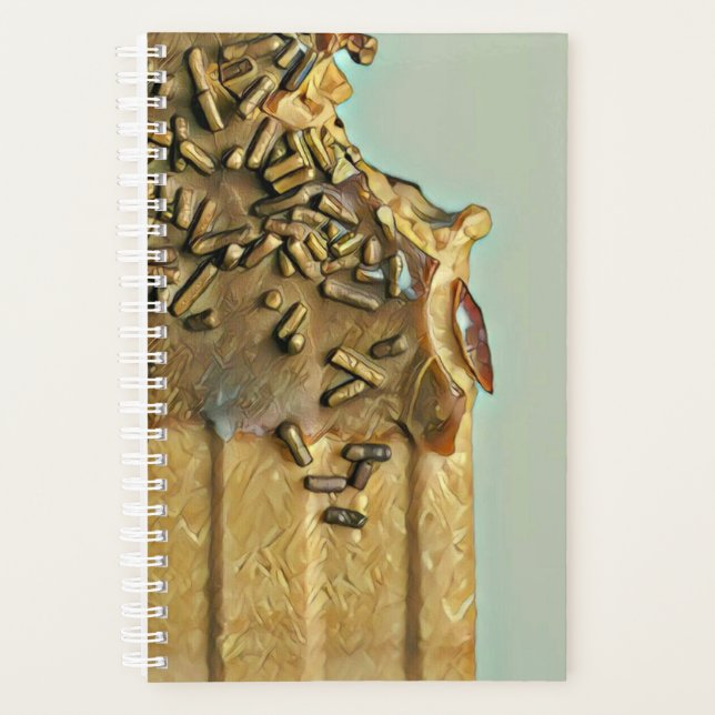 Chocolate ice cream popsicle planner (Front)