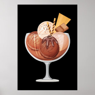 Chocolate Ice Cream Poster