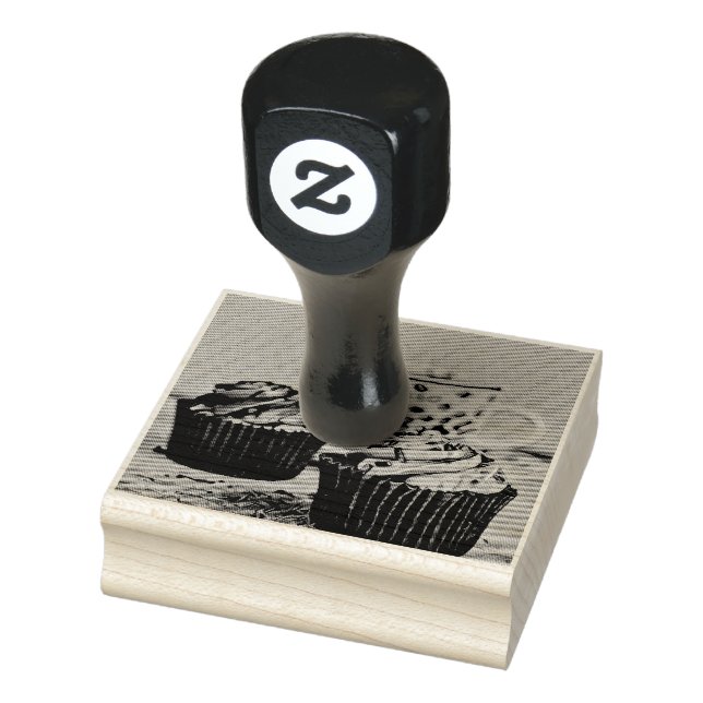 Chocolate ice cream rubber stamp (Stamp)