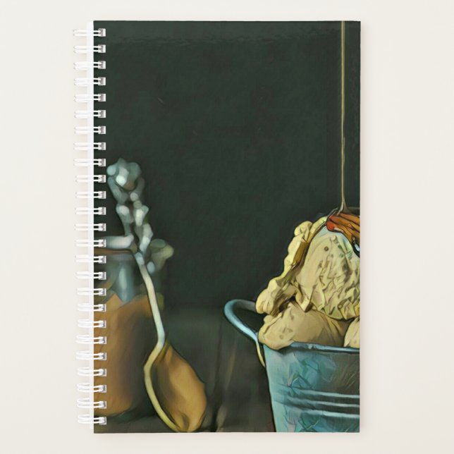 Chocolate ice cream scoop planner (Front)