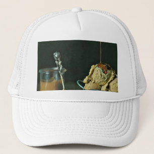 Chocolate ice cream scoop trucker hat