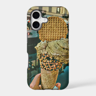 Chocolate ice cream sprinkles