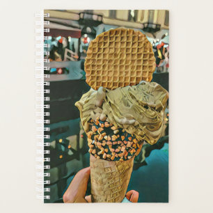 Chocolate ice cream sprinkles planner