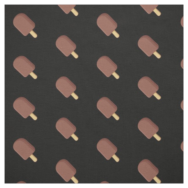 Chocolate Ice Cream Stick Pattern Fabric (Swatch)