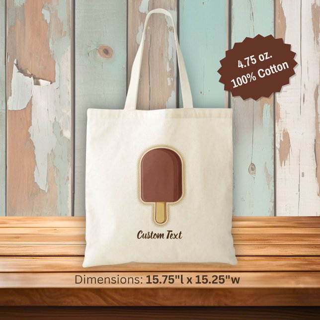 Chocolate Ice Cream Stick Tote Bag (Creator Uploaded)