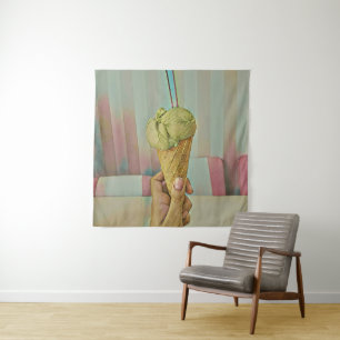 Chocolate ice cream tapestry