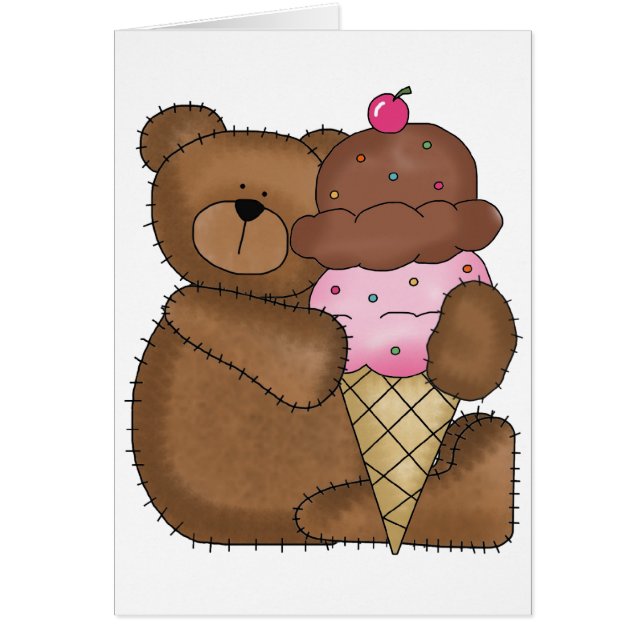 Chocolate Ice Cream Teddy (Front)