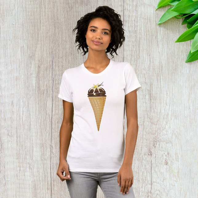 Chocolate Ice Cream Womens T-Shirt (Creator Uploaded)