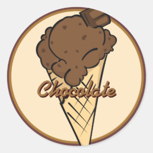 Chocolate Icecream Sticker
