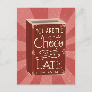 Chocolate Illustration Vintage postcard