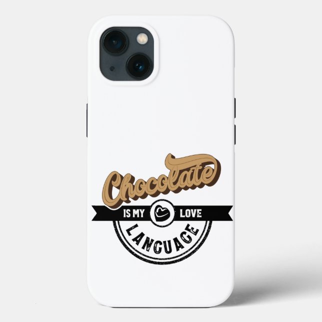 Chocolate is My Love Language Case-Mate iPhone Case (Back)