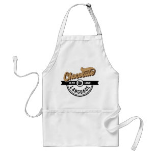 Chocolate is My Love Language Standard Apron