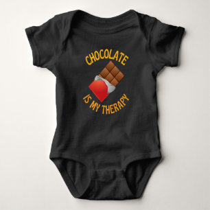 Chocolate Is My Therapy Baby Bodysuit