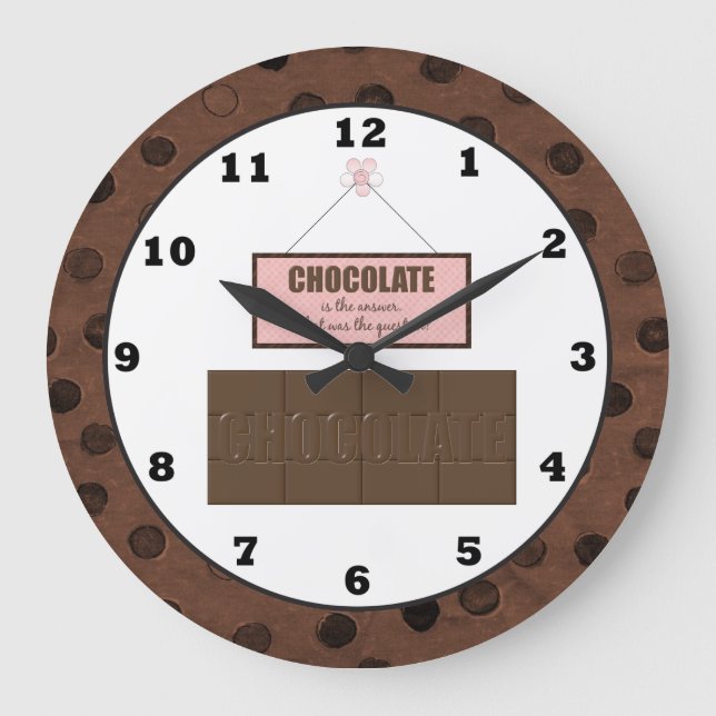 Chocolate Is The Answer what is the ? Wall clock (Front)