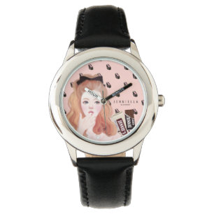 Chocolate Jennie leather strap watch