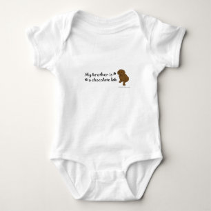 chocolate lab baby bodysuit