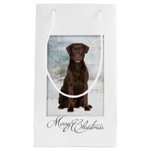 Chocolate Lab Christmas Gift Bag