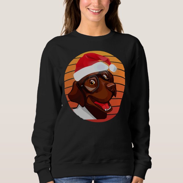 Chocolate Lab Christmas    Sweatshirt (Front)