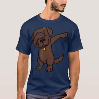 Chocolate Lab Dabbing Funny Dog Dab T-Shirt