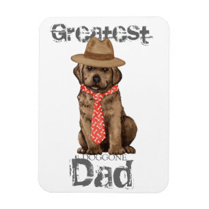 Chocolate Lab Dad Magnet