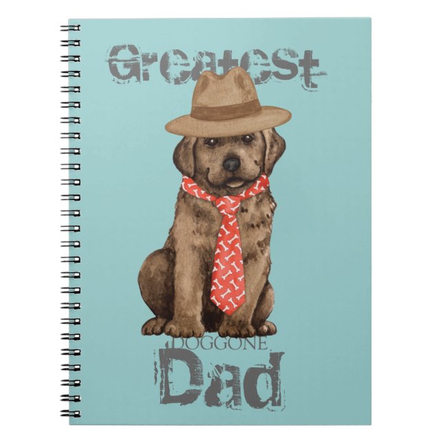 Chocolate Lab Dad Notebook (Front)