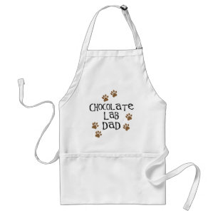 Chocolate Lab Dad Standard Apron