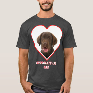 Chocolate lab Dog Dad T-Shirt