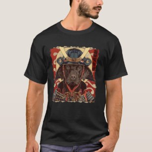 Chocolate Lab Labrador Retriever Dog Japanese Art T-Shirt