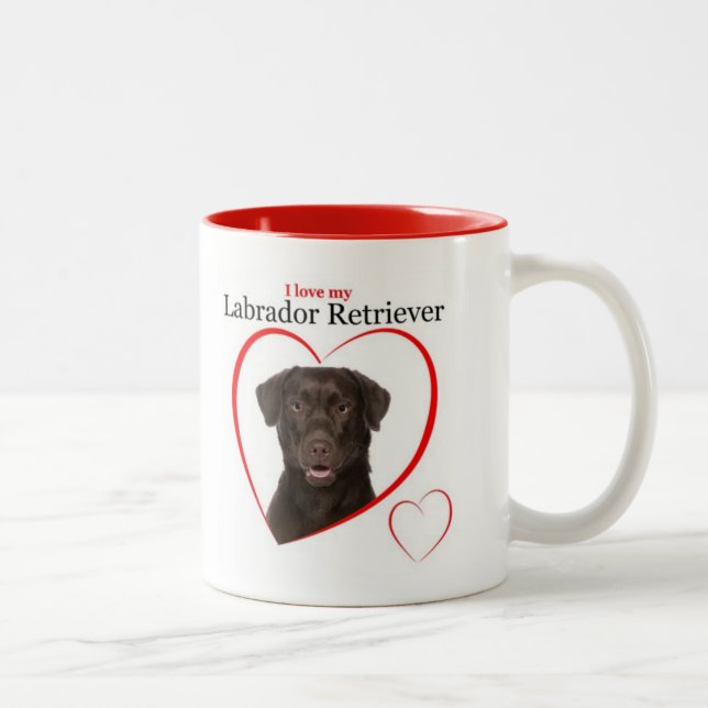Chocolate Lab Love Mug (Right)