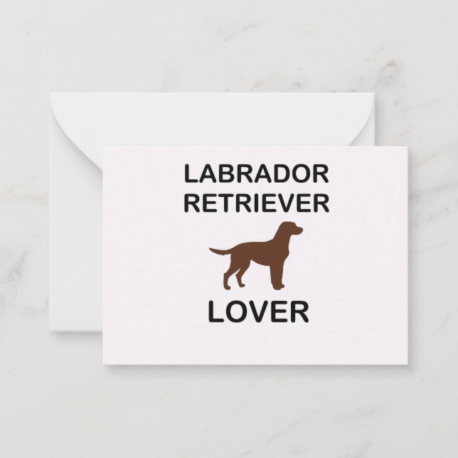 chocolate lab lover card (Front)