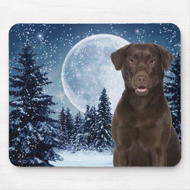 Chocolate Lab Mouse Pad (Front)