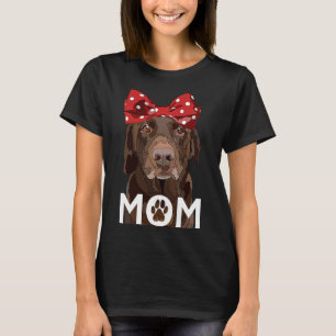 Chocolate Lab Mum Brown Labrador Retriever Mother  T-Shirt