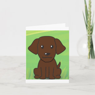 chocolate lab new cartoon second card
