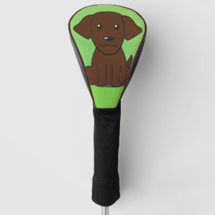 chocolate lab new cartoon second golf head cover