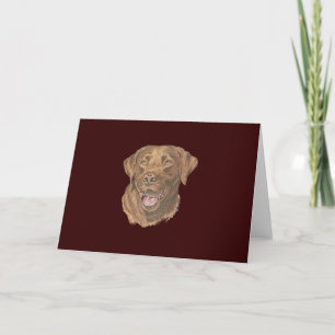 Chocolate Lab Note Card
