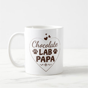Chocolate Lab Papa Labrador Dad Coffee Mug