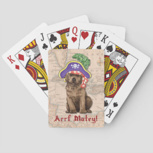 Chocolate Lab Pirate Playing Cards