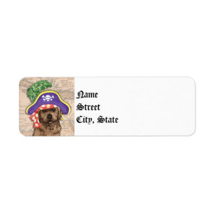 Chocolate Lab Pirate Return Address Label
