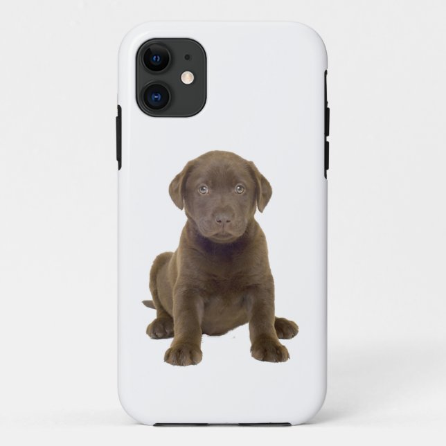 Chocolate Lab Puppy Case-Mate iPhone Case (Back)