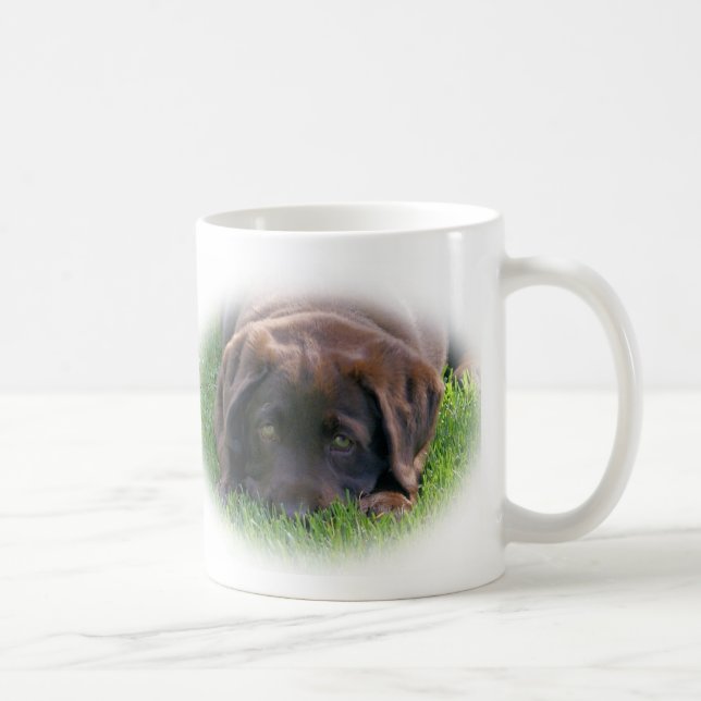 Chocolate Lab Puppy Coffee Mug (Right)
