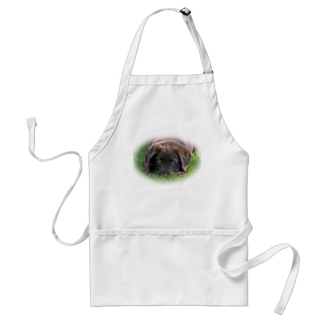 Chocolate Lab Puppy Standard Apron (Front)