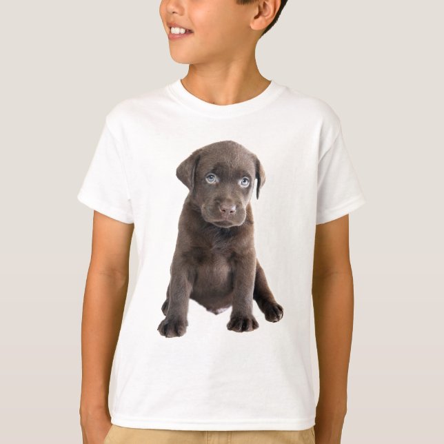 Chocolate Lab Puppy T-Shirt (Front)