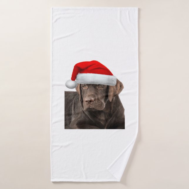 Chocolate Lab Shirt Labrador Retriever Dog Christm Bath Towel (Bath Towel)