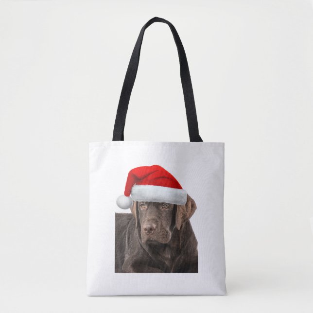Chocolate Lab Shirt Labrador Retriever Dog Christm Tote Bag (Front)