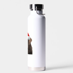 Chocolate Lab Shirt Labrador Retriever Dog Christm Water Bottle