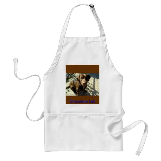 chocolate lab standard apron (Front)