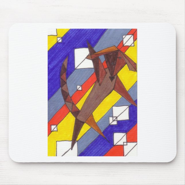 Chocolate Labcasso Mouse Pad (Front)