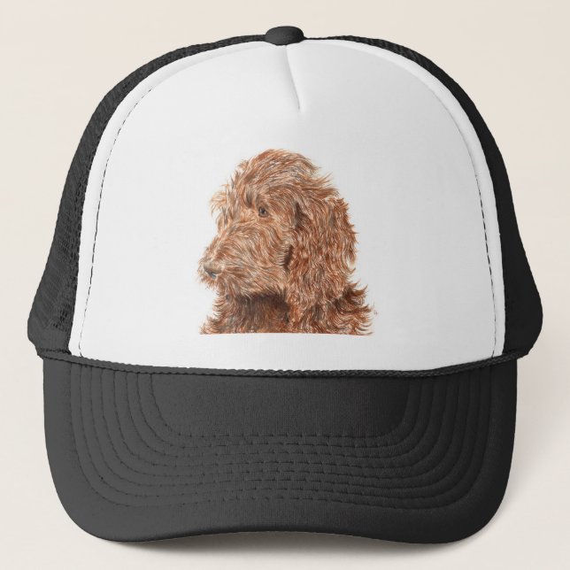 Chocolate Labradoodle #2 Cap (Front)